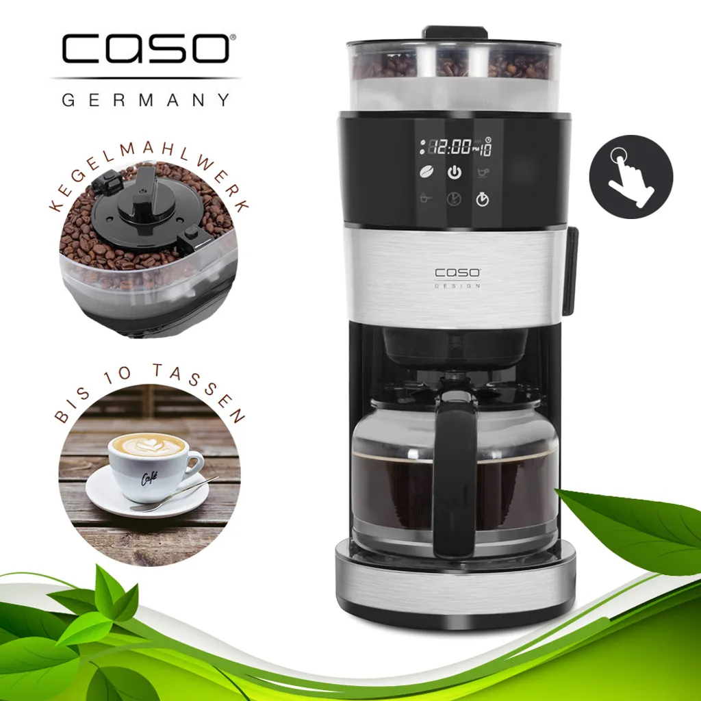 Caso Filterkaffeemaschine Grande Aroma 100 Mahlwerk 10 Tassen LED Timer 1000 W 17 Caso Filterkaffeemaschine Grande Aroma 100 Mahlwerk 10 Tassen LED Timer 1000 W – Bild 17