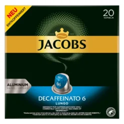 JACOBS Kapseln Decaffeinato 6 Lungo Entkoffeiniert 200 Nespresso®* Kompatibel -Kaffeegenuss Verkaufsgeschäft 3cc6dc58fbc0e5c03f7fa23d3206d6c4