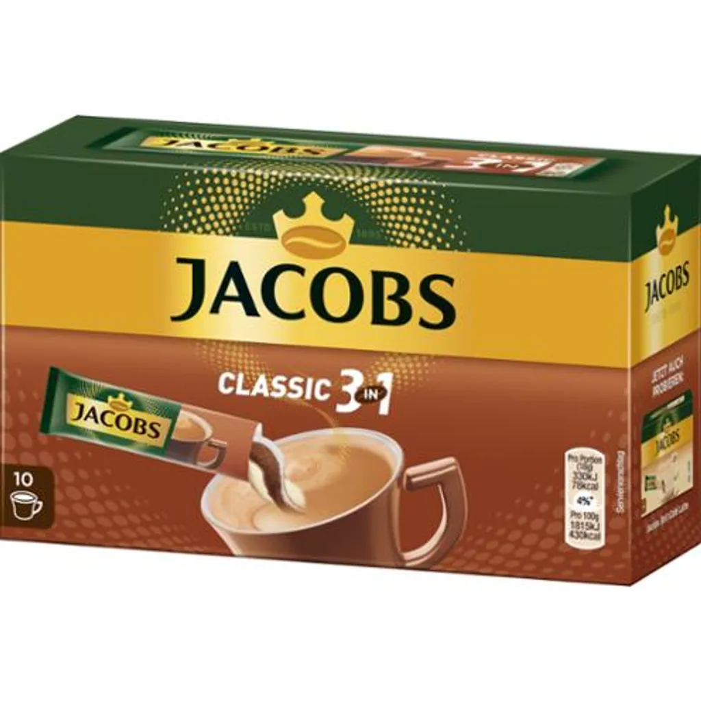 Jacobs Classic 3in1 Sticks | Löslicher Kaffee | 10 Portionen 7 Jacobs Classic 3in1 Sticks | Löslicher Kaffee | 10 Portionen – Bild 7