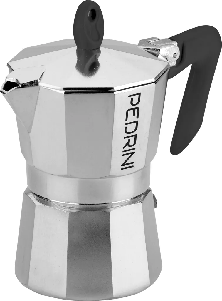 ESPRESSOKOCHER Für 2 Tassen Espresso Maker Espressokanne Kaffeekocher PEDRINI 1 ESPRESSOKOCHER Für 2 Tassen Espresso Maker Espressokanne Kaffeekocher PEDRINI