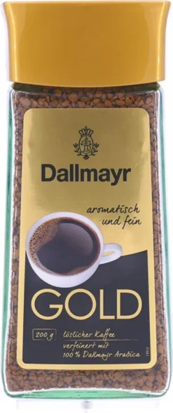 Dallmayr Gold | Löslicher Kaffee | 200g-Glas -Kaffeegenuss Verkaufsgeschäft 3e6adb8764ccb0b53e0d342b29643ff9
