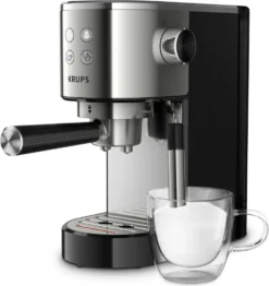 Krups XP 442 - Espresso Siebträger - Edelstahl/schwarz -Kaffeegenuss Verkaufsgeschäft 41616a0dd23e420f0184ebc922ce37a3