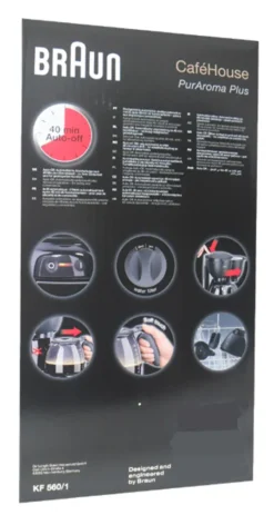 BRAUN Kaffeemaschine KF 560/1 Schwarz -Kaffeegenuss Verkaufsgeschäft 41616b6fb26645fd2c515464ecc33e7b