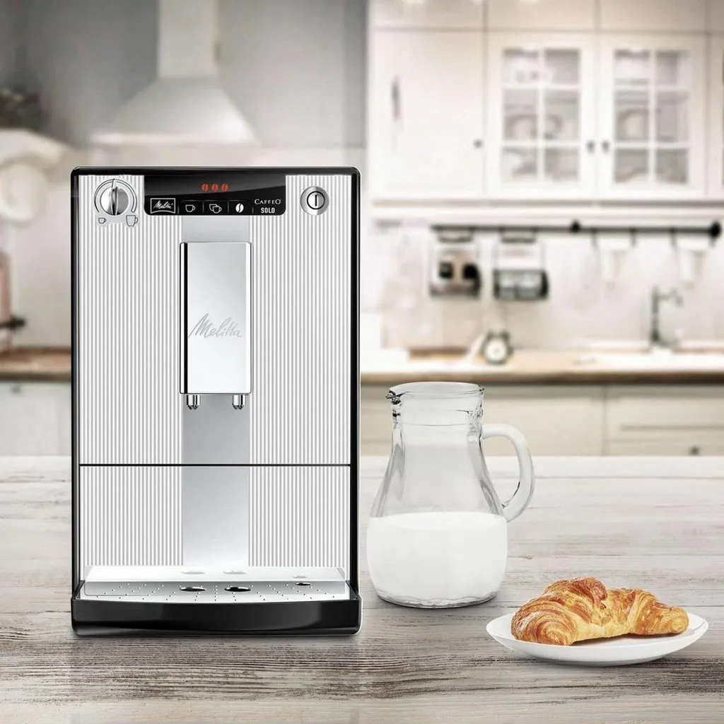 MELITTA E950-666 - Automatische Kaffeemaschine Solo Pure Silver - 1400 W - 3 Intensitätseinstellungen - 125 G Bohnenbehälter 8 MELITTA E950-666 - Automatische Kaffeemaschine Solo Pure Silver - 1400 W - 3 Intensitätseinstellungen - 125 G Bohnenbehälter – Bild 8