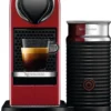 Krups XN7615.19 Nespresso Citiz & Milk Kaffeekapselmaschine (1260 Watt, Wassertankkapazität: 1l, Pumpendruck: 19 Bar) Rot