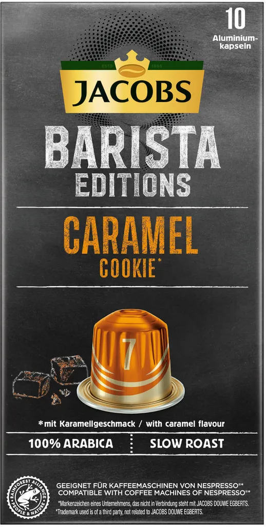 JACOBS Kapseln Barista Editions Caramel Cookie 7 10x10 Nespresso®* Kompatibel 2 JACOBS Kapseln Barista Editions Caramel Cookie 7 10x10 Nespresso®* Kompatibel – Bild 2