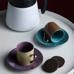 Artvigor, Porzellan Kaffeeservice, Bunt 12 Teilig Kaffee Set, Mit 6 Espressotassen 80 Ml, 6 Untertassen, Mehrfarbig 12 Artvigor, Porzellan Kaffeeservice, Bunt 12 Teilig Kaffee Set, Mit 6 Espressotassen 80 Ml, 6 Untertassen, Mehrfarbig -Kaffeegenuss Verkaufsgeschäft 43182232cb14a277f3be08c056bc4b80