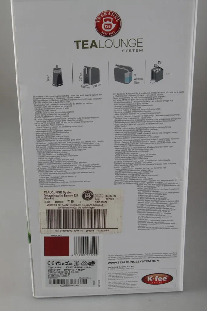 Teekanne Tealounge System Starter-Set Rot Neu 19 Teekanne Tealounge System Starter-Set Rot Neu – Bild 19