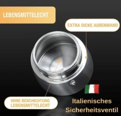 Thiru Espressokocher Induktion L Premium Mokkakanne Aus Edelstahl Inkl. Toolset (Schwarz, 6 Tassen (300ml)) -Kaffeegenuss Verkaufsgeschäft 44a285bb2eeae923334e376746e948cb