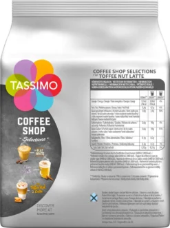 TASSIMO Coffee Shop Selections Toffee Nut Latte T Discs Kapseln 5 X 8 Getränke -Kaffeegenuss Verkaufsgeschäft 48e2d484d30832cfafb03bf7b1e45da6
