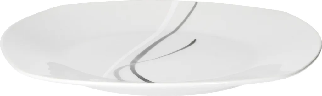 Van Well Frühstücksservice Silver Night, 12tlg 6 Personen, 6 Kaffeebecher + 6 Teller, Linien-Dekor 4 Van Well Frühstücksservice Silver Night, 12tlg 6 Personen, 6 Kaffeebecher + 6 Teller, Linien-Dekor – Bild 4