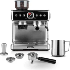 BEEM ESPRESSO-GRIND-PROFESSION Espresso-Siebträgermaschine Mit Mahlwerk - 15 Bar Espressomaschine Siebträger Maschine Barista Kaffee Mahlwerk Milchaufschäumer -Kaffeegenuss Verkaufsgeschäft 49b921d4b823a3b7917753f439cbc071