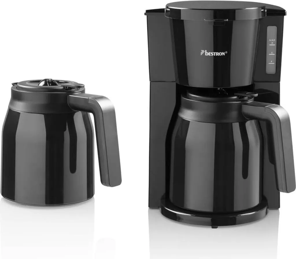 Bestron Kaffeemaschine Mit 2 Thermokannen ACM900TD 900 W Schwarz 1 Bestron Kaffeemaschine Mit 2 Thermokannen ACM900TD 900 W Schwarz