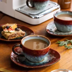 Vancasso Kaffeeservice »STARRY« 8-tlg Steinzeug Kaffeeset Mit Kaffeetasse, Untertasse -Kaffeegenuss Verkaufsgeschäft 4af205bde2bf8d5a633345ea743e78d5