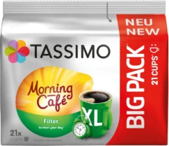 TASSIMO Kapseln Morning Café Filter XL T Discs 1 Packung - 21 Getränke Kaffeekapseln 10 TASSIMO Kapseln Morning Café Filter XL T Discs 1 Packung - 21 Getränke Kaffeekapseln -Kaffeegenuss Verkaufsgeschäft 4bb94138fd2148a4d68375df0c159a4f