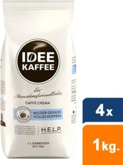 Idee Kaffee - Caffè Crema Bohnen - 4x 1kg