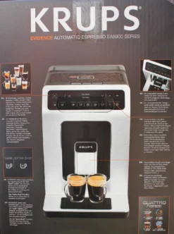 Krups EA891D Evidence Kaffeevollautomat - 2,3L, OLED-Bedienfeld Mit Touchcreen, Edelstahl-Kegelmahlwerk 1450W, Metall -Kaffeegenuss Verkaufsgeschäft 4bc3b6cd1f7a795f518bfd0f07a268d6