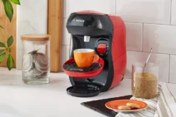 TASSIMO Kaffeekapselmaschine Happy TAS1003, Rot -Kaffeegenuss Verkaufsgeschäft 4bdc5b980a0289e262070d2874390664