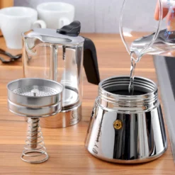 GRÄWE Espressokocher Mit Glaskanne, 9 Tassen -Kaffeegenuss Verkaufsgeschäft 4cede2b5c3da4e726f183d926c0d69ef