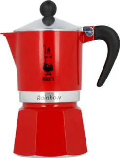 Bialetti Rainbow, Italienische Espresso-Kaffeemaschine, Aluminium, 3 Tassen, Rot 20 Bialetti Rainbow, Italienische Espresso-Kaffeemaschine, Aluminium, 3 Tassen, Rot -Kaffeegenuss Verkaufsgeschäft 4d2a38199c8697e5c2925b4a4ac8aafd