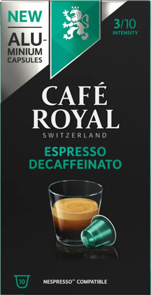 Café Royal Espresso Decaffeinato 10 Nespresso® Komp. Kapseln 1 Café Royal Espresso Decaffeinato 10 Nespresso® Komp. Kapseln