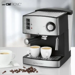 Clatronic ES 3643 Espresso- Und Cappuccino-Automat, 15 Bar Pumpdruck, Tassenvorwärmfunktion, Mit Aufschäum- Und Heißwasserfunktion 14 Clatronic ES 3643 Espresso- Und Cappuccino-Automat, 15 Bar Pumpdruck, Tassenvorwärmfunktion, Mit Aufschäum- Und Heißwasserfunktion -Kaffeegenuss Verkaufsgeschäft 4e2b5557d95bc1d9530ab71d51f3e6d7