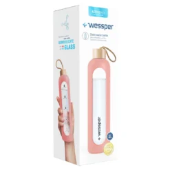 Wessper Trinkflasche Glas Mit Silikonhülle, Wasserflasche Mit Zeitmarkierungen, Transparente Wasserflasche Aus Borosilikat Glas, Berwachung Ihrer Täglichen Wasseraufnahme 1L Rosa -Kaffeegenuss Verkaufsgeschäft 505a44d6e309a2daa2cf12e6f432e44d