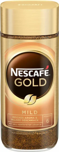 Nescafé® Nescafé Gold Mild | Löslicher Kaffee | 200g-Glas -Kaffeegenuss Verkaufsgeschäft 5180226be044506d72c5d1b5cde922e5