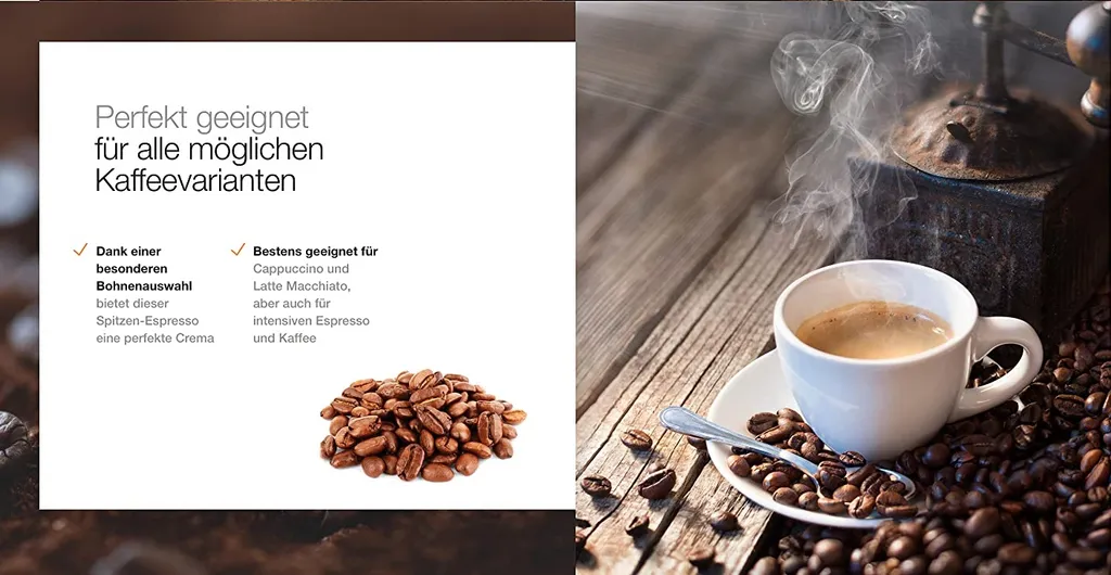 Krups Espressomaschine Calvi Steam&Pump XP344010 + Kaffeemühle + 1kg Best Crema Kaffeebohnen 11 Krups Espressomaschine Calvi Steam&Pump XP344010 + Kaffeemühle + 1kg Best Crema Kaffeebohnen – Bild 11