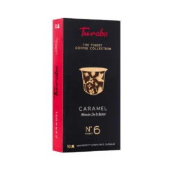 Kaffeekapseln, TURABO, Karamell, 10 Nespresso-kompatible Kapseln, 54gr -Kaffeegenuss Verkaufsgeschäft 55ef8a8f78bad0a2421eb2d00dccba89