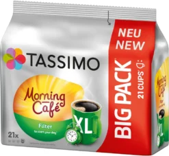 TASSIMO Kapseln Morning Café Filter XL T Discs 5 X 21 Getränke Kaffeekapseln 8 TASSIMO Kapseln Morning Café Filter XL T Discs 5 X 21 Getränke Kaffeekapseln -Kaffeegenuss Verkaufsgeschäft 5658612b0d4f5b76defc30ffbd299c2b