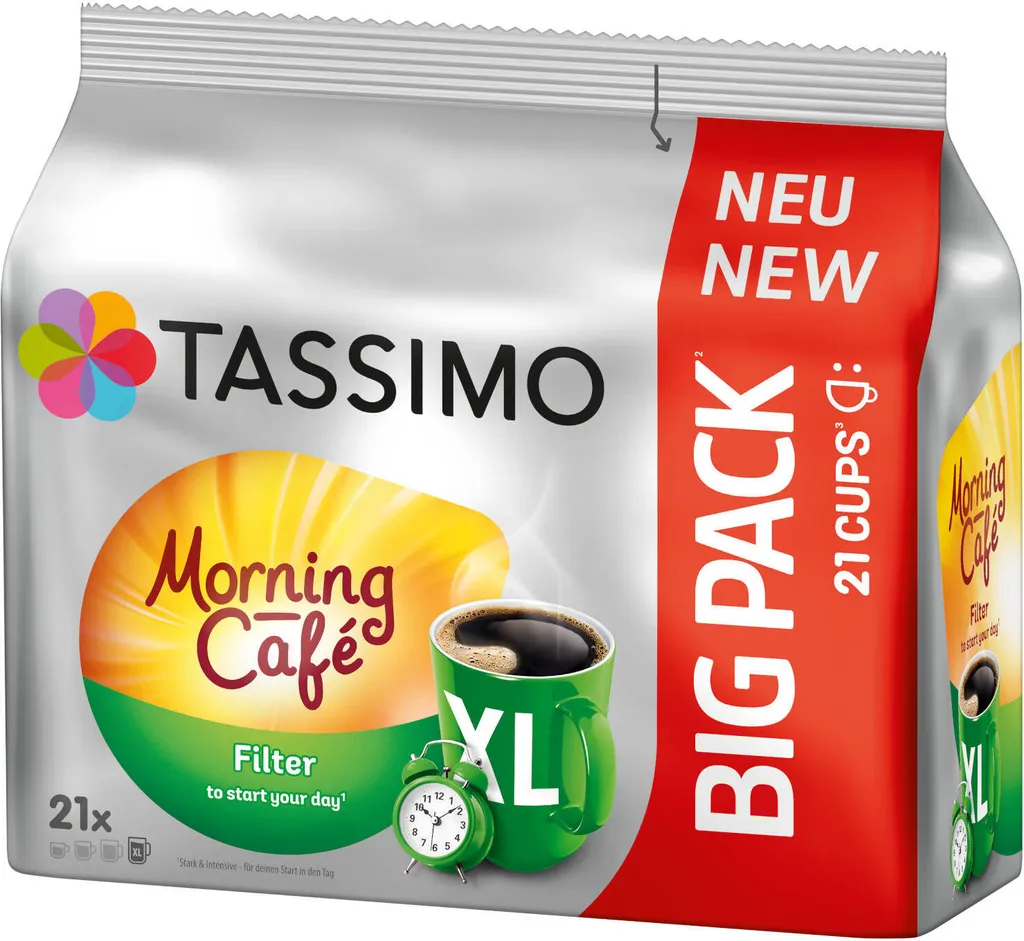 TASSIMO Kapseln Morning Café Filter XL T Discs 5 X 21 Getränke Kaffeekapseln 4 TASSIMO Kapseln Morning Café Filter XL T Discs 5 X 21 Getränke Kaffeekapseln – Bild 4