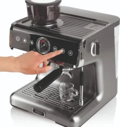 BEEM ESPRESSO-GRIND-PROFESSION Espresso-Siebträgermaschine Mit Mahlwerk - 15 Bar Espressomaschine Siebträger Maschine Barista Kaffee Mahlwerk Milchaufschäumer -Kaffeegenuss Verkaufsgeschäft 5691431a1ed7fb6a5007350cea1af1d5