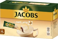 Kaffeegenuss Verkaufsgeschäft 9 Jacobs 3in1 Sticks Café Latte | Löslicher Kaffee | 10 Portionen