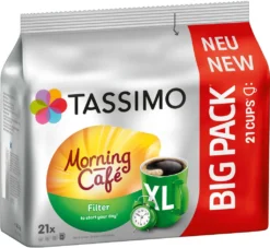 TASSIMO Kapseln Morning Café Filter XL T Discs 1 Packung - 21 Getränke Kaffeekapseln 11 TASSIMO Kapseln Morning Café Filter XL T Discs 1 Packung - 21 Getränke Kaffeekapseln -Kaffeegenuss Verkaufsgeschäft 5b7cf19d148ce47a3afece39fe12eea4
