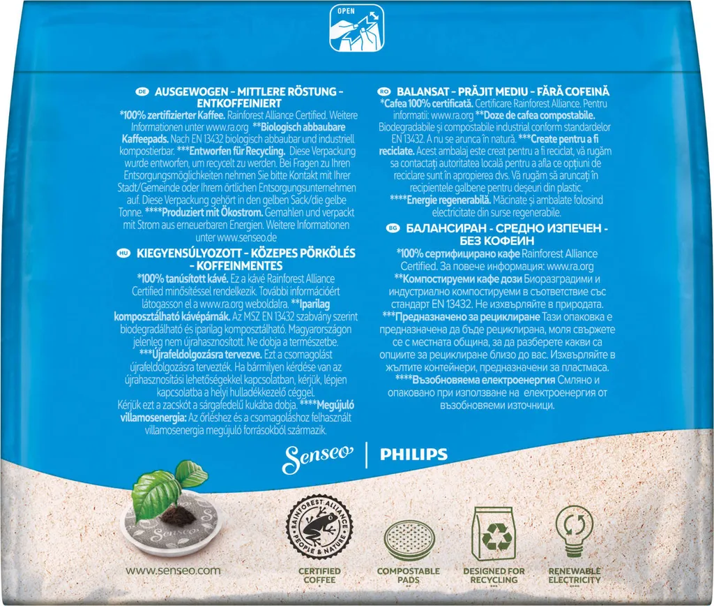 SENSEO Pads Decaf Senseopads 160 Getränke Entkoffeiniert 5 SENSEO Pads Decaf Senseopads 160 Getränke Entkoffeiniert – Bild 5