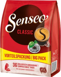 SENSEO Pads Classic UTZ 10 X 36 Getränke Pads Vorratspackung -Kaffeegenuss Verkaufsgeschäft 5ddb543e6fb9a8e26cb542677956aa24