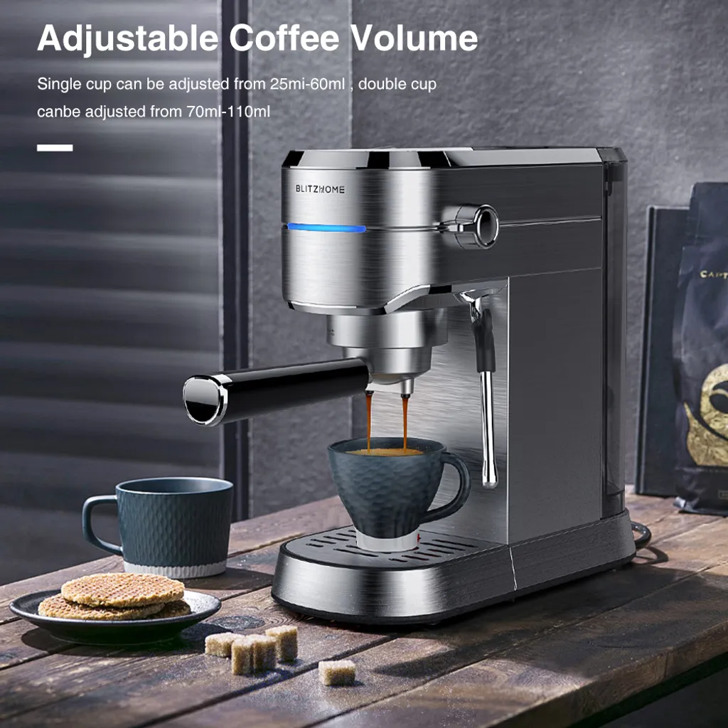 BlitzHome Espresso Maschine Kaffeemaschine Cappuccinomaschine Milchaufschäumer Espressomaschinen 2 BlitzHome Espresso Maschine Kaffeemaschine Cappuccinomaschine Milchaufschäumer Espressomaschinen – Bild 2