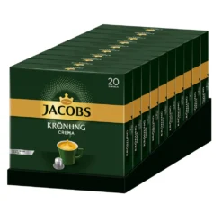 JACOBS Kapseln Krönung Crema 200 Nespresso®* Kompatible Kaffeekapseln 10x20