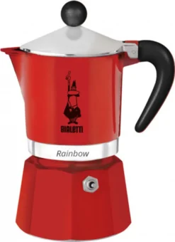 Bialetti Rainbow, Italienische Espresso-Kaffeemaschine, Aluminium, 3 Tassen, Rot 17 Bialetti Rainbow, Italienische Espresso-Kaffeemaschine, Aluminium, 3 Tassen, Rot -Kaffeegenuss Verkaufsgeschäft 6455f031ecd3314a43ae653d5e703f0f