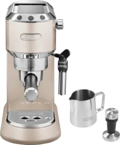 De'Longhi Delonghi Kaffeemaschine Dedica Metallics EC785.BG Pumpendruck 15 Bar, Eingebauter Milchaufschäumer, Manuell, 1300 W, Beige -Kaffeegenuss Verkaufsgeschäft 64b2096b80c4c08a7d6481d7047dc8aa