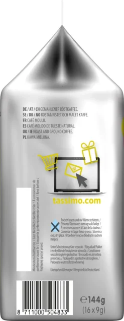TASSIMO Jacobs Caffè Crema Intenso XL 5er Pack T Discs Kapseln 5 X 16 Getränke -Kaffeegenuss Verkaufsgeschäft 661a3ff3d2f935dc1fa3a8ff279b6fba