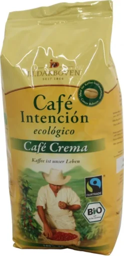 Café Intención Ecológico Caffè Crema | Fairtrade | Ganze Bohne | 1000g -Kaffeegenuss Verkaufsgeschäft 6621be12a4eae0a7d71aa4ca69f0ef0a