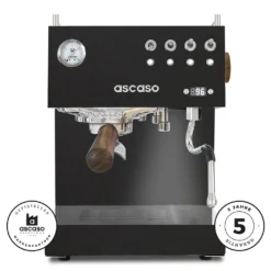 Ascaso Steel Duo PID In Schwarz Mit Holz