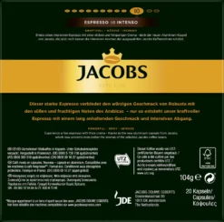 Jacobs Kapseln Espresso Intenso | 20 Nespresso® Komp. Kapseln -Kaffeegenuss Verkaufsgeschäft 66d05577bff512e66017f14b2c9fe391