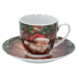 18tlg Kaffeeservice Santa 6 Personen Weihnachtsdekor Advent Weihnachtsmann Porzellan -Kaffeegenuss Verkaufsgeschäft 66f1e1ef45bab80a1961b9f5b8181d06