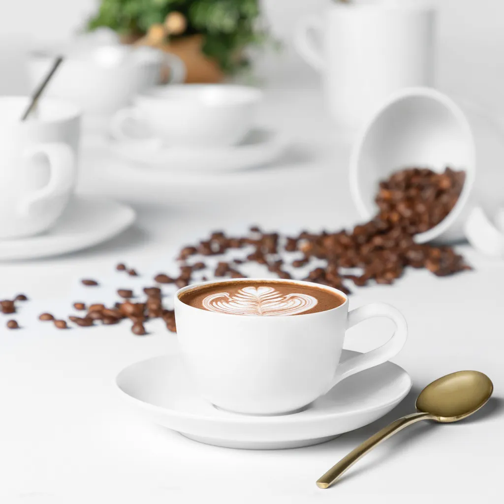 Seltmann Weiden Kaffeeservice Liberty Weiss Modern 2 Seltmann Weiden Kaffeeservice Liberty Weiss Modern – Bild 2