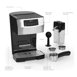 Espressomaschine Siebträger Maschine Barista Edelstahl Milchschaumdüse 20 Bar -Kaffeegenuss Verkaufsgeschäft 6873b29dc99c3b99610a53493fdfb180