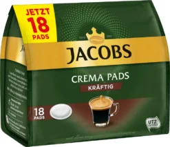 JACOBS Pads Crema Kräftig 270 Getränke - 15x18 Kaffeepads Senseo Kompatibel -Kaffeegenuss Verkaufsgeschäft 696b0c3e8aabf5ac3b09c4f39b726a10