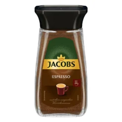 Jacobs Espresso, Löslicher Kaffee, Instantkaffee, Instant Kaffee, Löskaffee, Glas, 100 G -Kaffeegenuss Verkaufsgeschäft 6bd7e475c739666427516258917e39e0